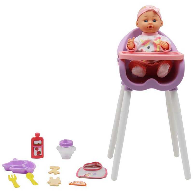 Muñeca En Silla Alta Para Comer - Gigo