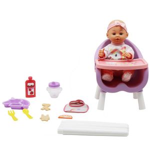 Muñeca En Silla Alta Para Comer - Gigo