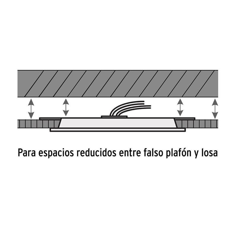 Lámpara LED Redonda Empotrable Luz Cálida 18 W - Volteck