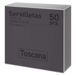 Set 50 Servilletas Black - Toscana