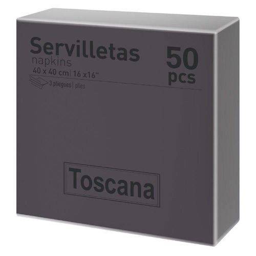 Set 50 Servilletas Black - Toscana