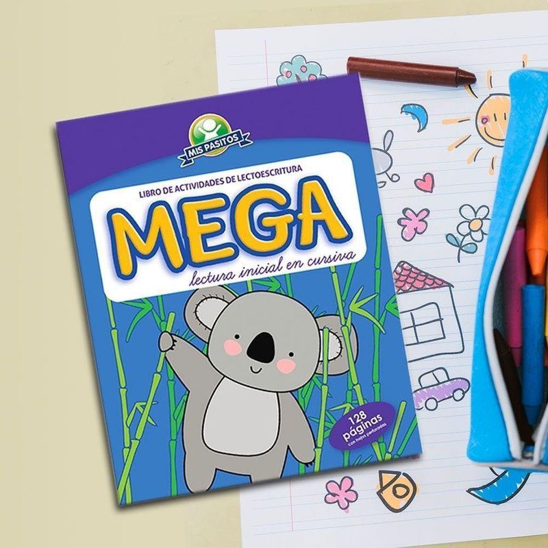 Mega Lectura Inicial En Cursiva - Mis Pasitos