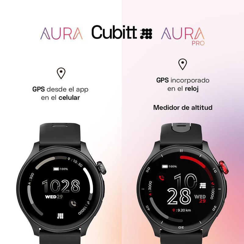 Smartwatch Aura Pro Negro - Cubitt