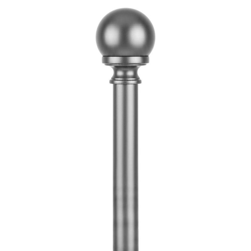 Galería de Metal Emerson Silver extensible de 91 a 182 Cm