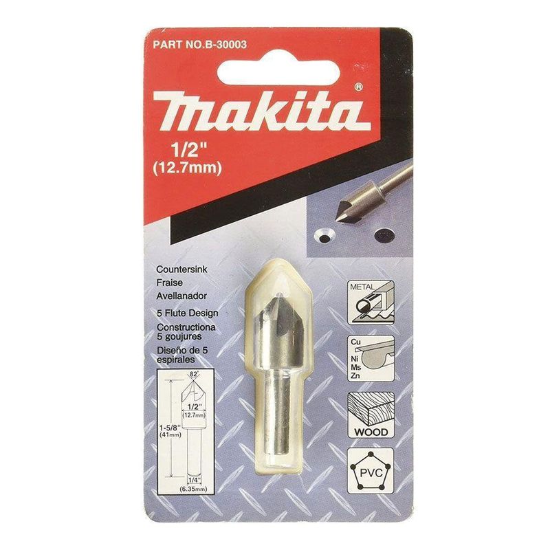 Broca Avellanadora Conica De 1/2 - Makita