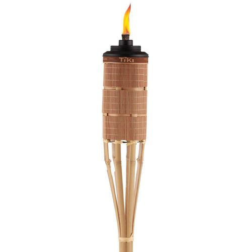 Antorcha de Bambú para Exteriores con Depósito de Aceite