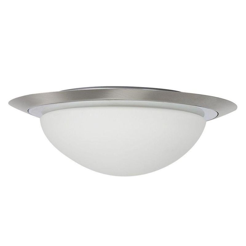 Plafón De Techo Plateado 1 Luz - Tecnolite