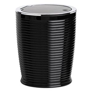 Basurero Elegance Negro Cromado 5 L