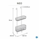 Organizador Para Baño Negro 2 Niveles - Sensea