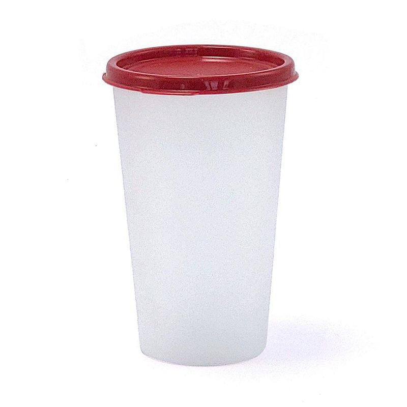 Vaso Refresquero Con Tapa 14 Oz Tapa Roja - Guateplast