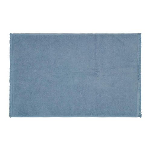 Alfombra De Baño Azul Humo 50x80 Cm - Livim Natural Home
