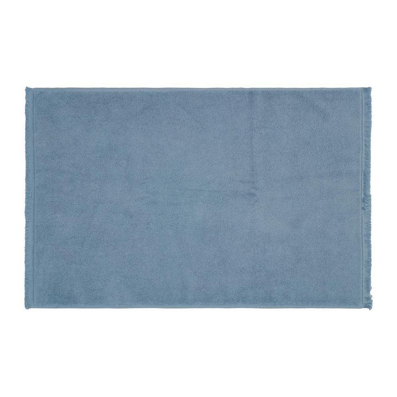 Alfombra De Baño Azul Humo 50x80 Cm - Livim Natural Home