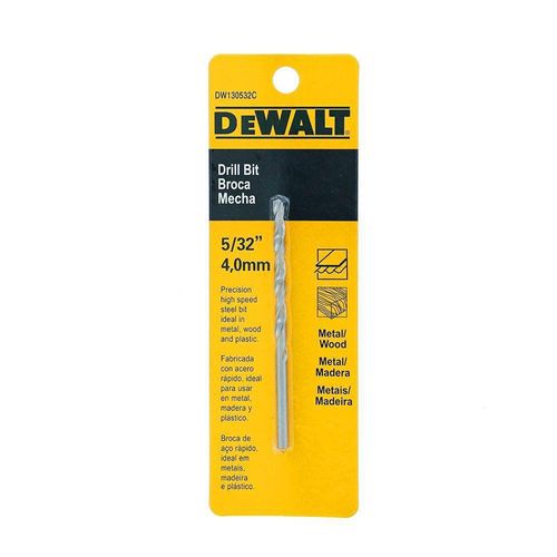 Broca Metal 5/32 Plg Hss Mandril 3/8 Plg - Dewalt