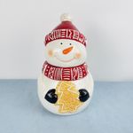 Frasco Galletas Snowman Gorro Rojo - Nordika Navidad