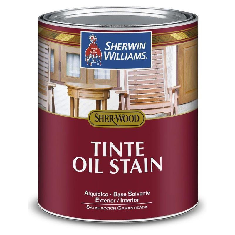 Tinte Oil Stain 1/4 Gal Caoba  Sw - Sherwin Williams