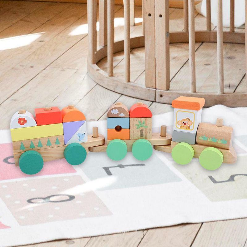 Tren con 16 Bloques Geométricos - Koala Kids