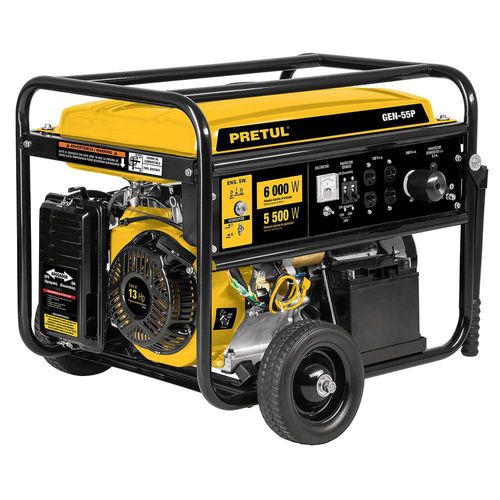Generador Eléctrico Motor a Gasolina de 5500 W