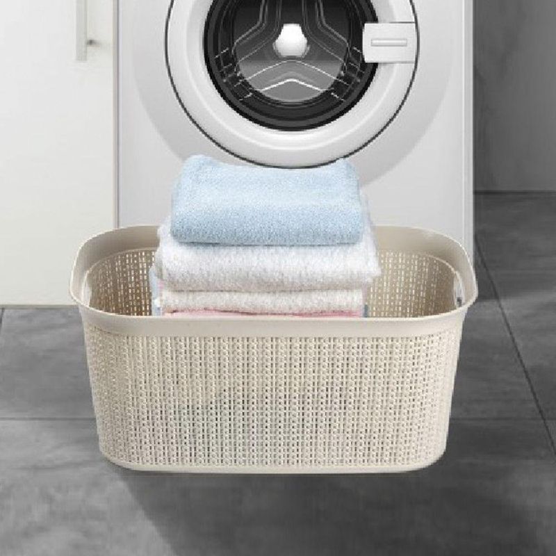 Canasta Rectangular 27 Lt Crema - Ucsan