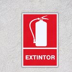 Rótulo Extintor 20x30 Cm - Sigo