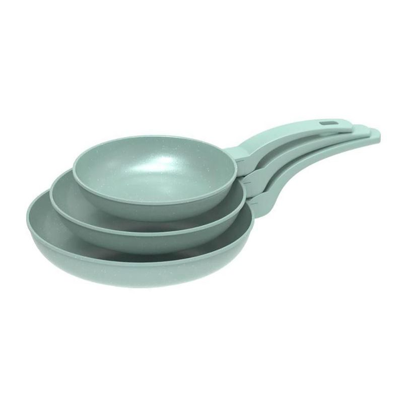 Set De 3 Sartenes Verde De 20-24-28 Cm - Picca