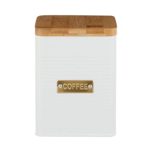Bote Almacenador Para Café Blanco Con Tapa 1.6 L