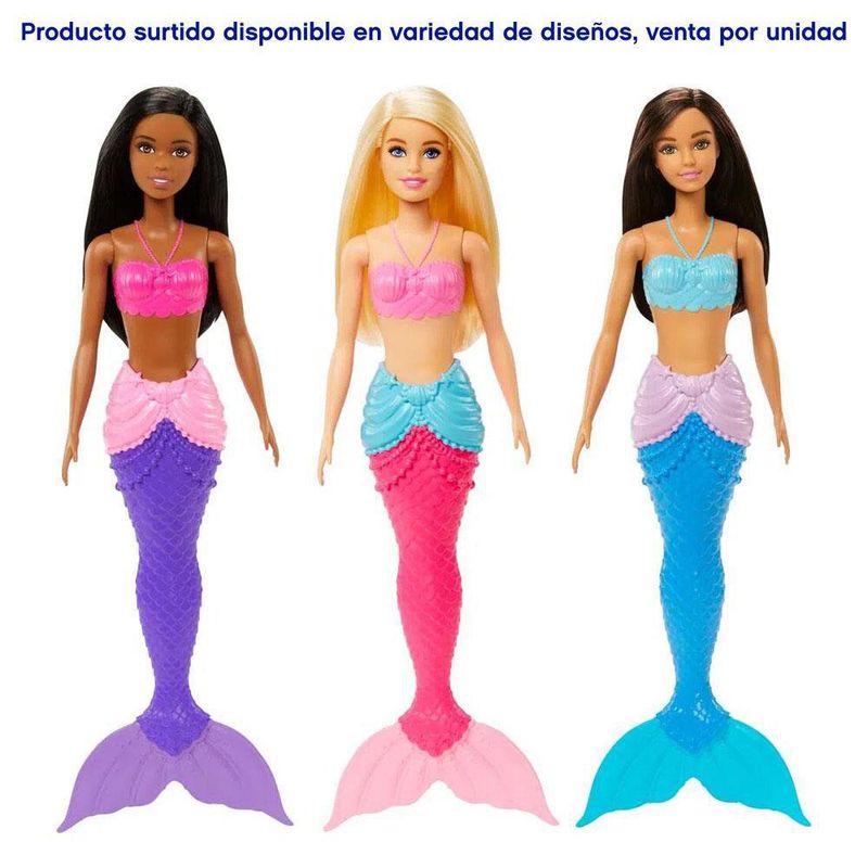 Muñeca Sirena Diseños Surtidos - Barbie