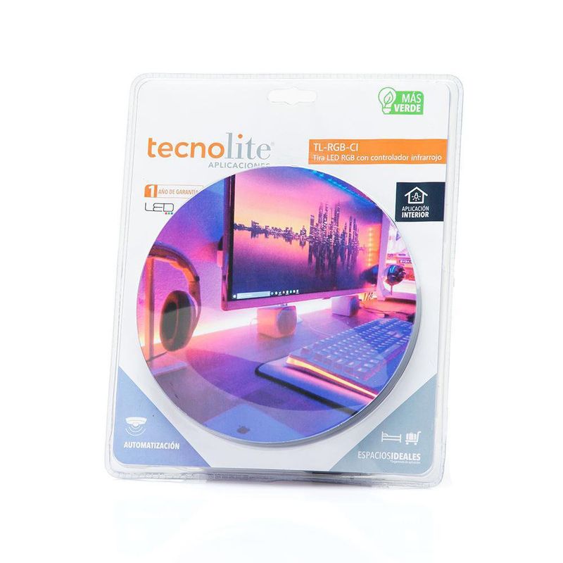 Tira Led Rbg Con Controlador De Infrarrojo - Tecnolite