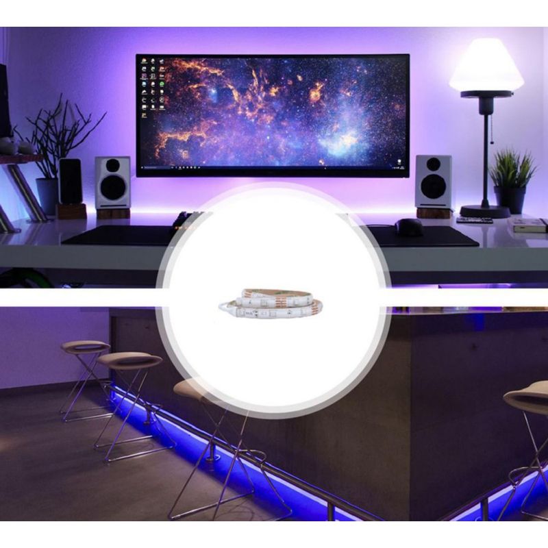Tira Led Rbg Con Controlador De Infrarrojo - Tecnolite