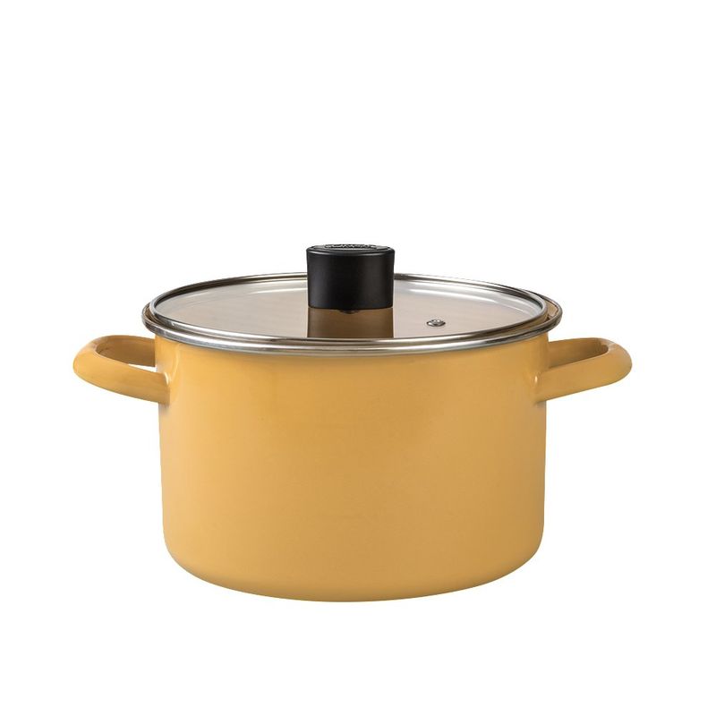 Olla De Peltre Recta De 3.5L 20 cm Amarilla - Cinsa