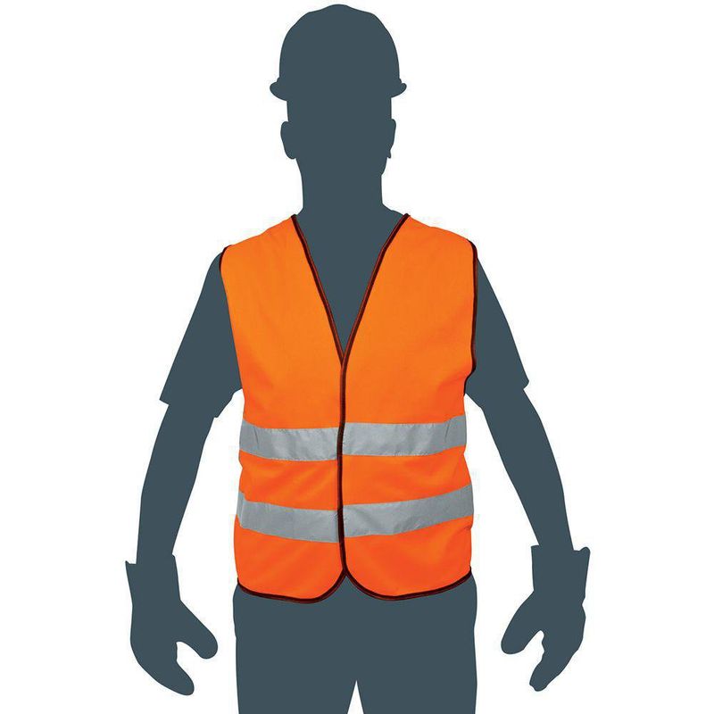 Chaleco De Seguridad Con Cinta Unitalla Naranja - Truper
