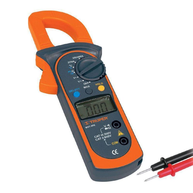 Medidor De Corriente Digital Gancho Uso Industrial - Truper