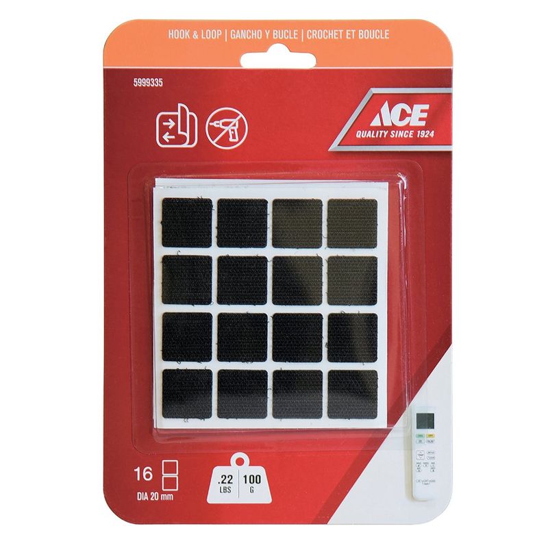Velcros de 0.22 Lb Negros 32 Pzas - Ace
