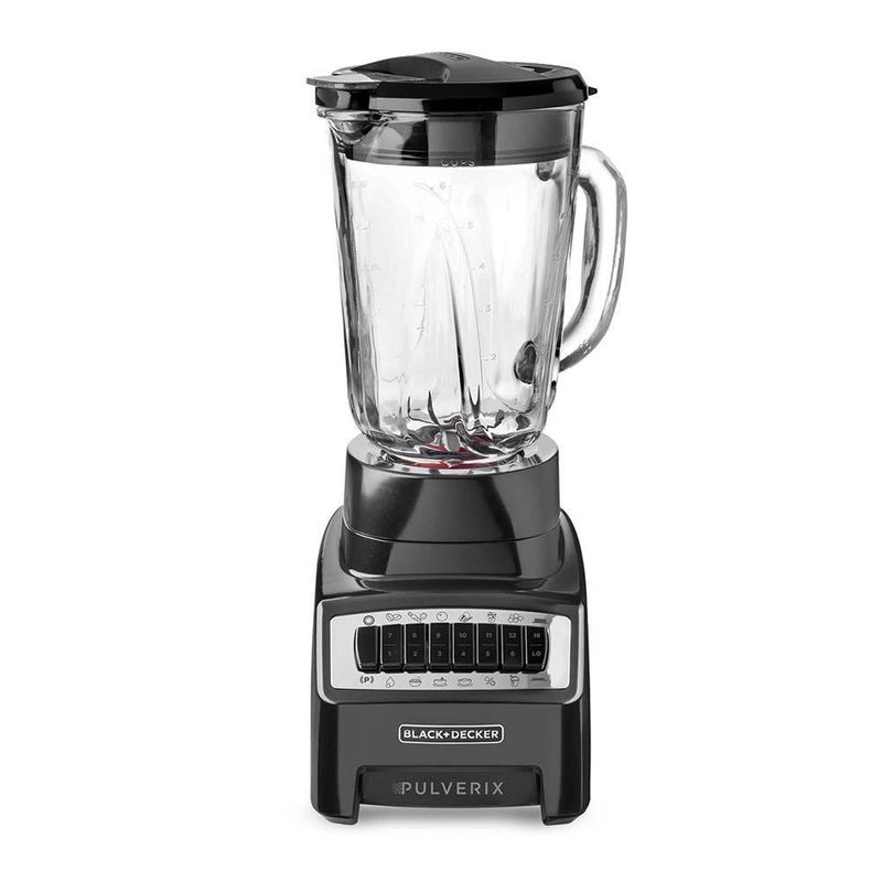 Licuadora Negra De Vidrio De 1.5 L Con 12 Velocidades - Black & Decker