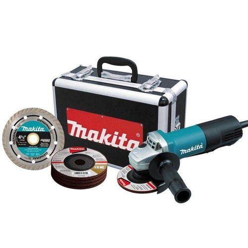 #Esmeriladora 4 1/2 Estuche Aluminio Mak