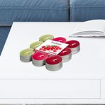 Vela Tealight 4Hr Set 18 Cranberry - Bolsius
