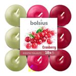 Vela Tealight 4Hr Set 18 Cranberry - Bolsius