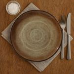 Plato para Postre Marrón Natural