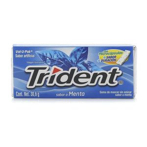 Goma de Mascar Trident Menta sin Azúcar con Microcápsulas