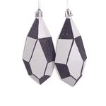 Set De 2 Bombas Navideñas Diamante 13 Cm - Scandi