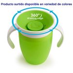 Vaso Entrenador Con Tapa Y Asas Miracle 360˚ Verde - Munchkin