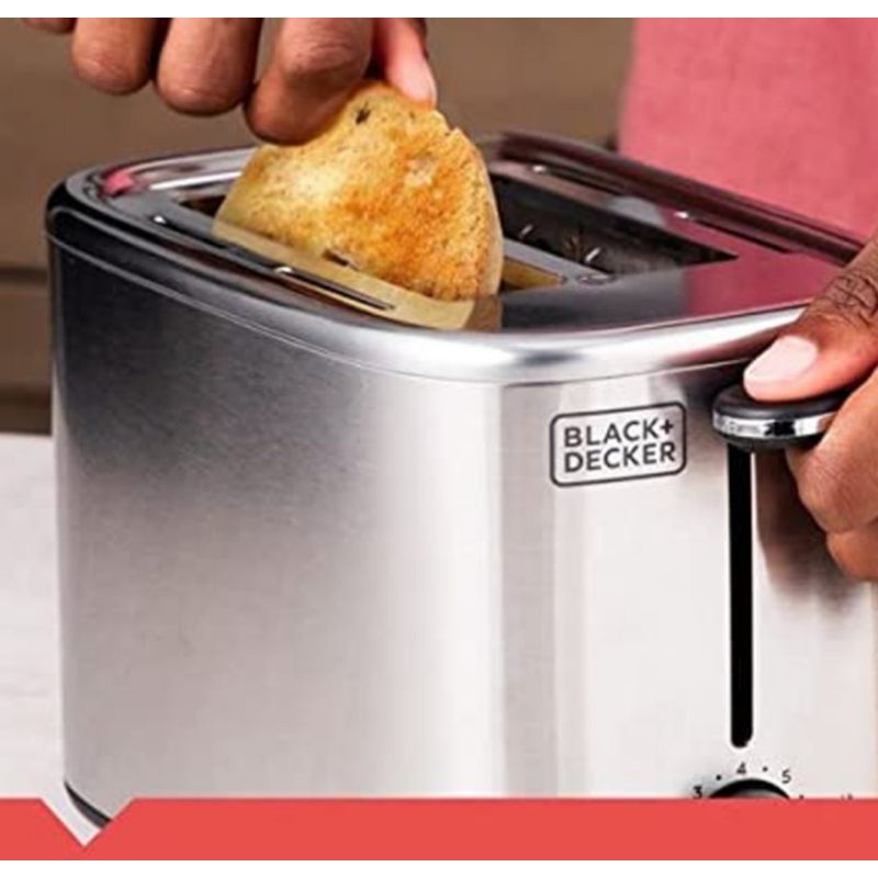 Tostador De Pan 2 Rebanadas Acero 7 Funciones - Black & Decker