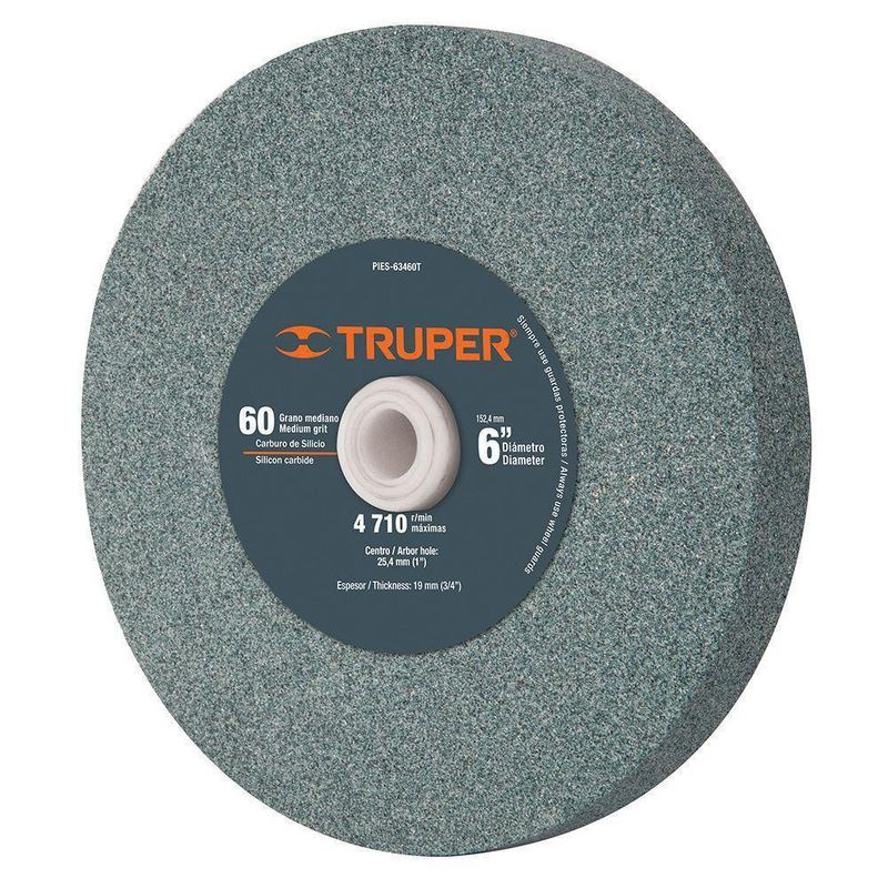 Piedra Para Esmeril De 6 Plg Grano 60 - Truper