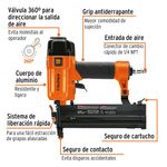 Clavadora y Engrapadora Neumática Profesional Calibre 18