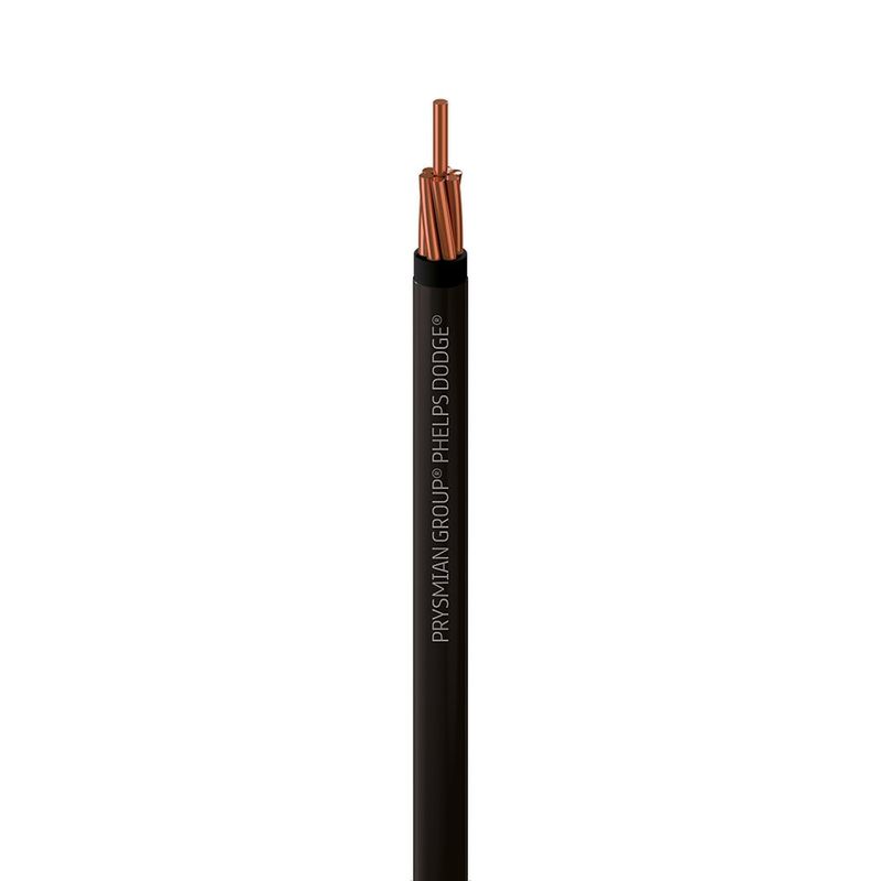 Cable De Cobre Negro Ecoplus THWN 6 Awg - Phelps Dodge