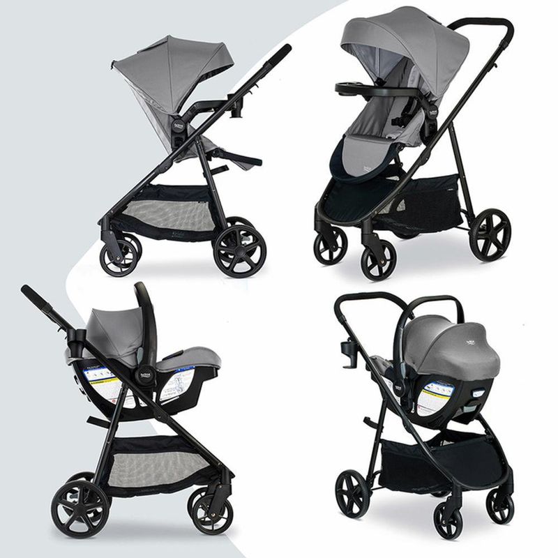 Combo De Carruaje Y Asiento De Auto Willow Brook Baby Gris - Britax