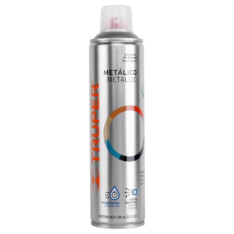 Pintura en Spray Plata Metálico 400 Ml