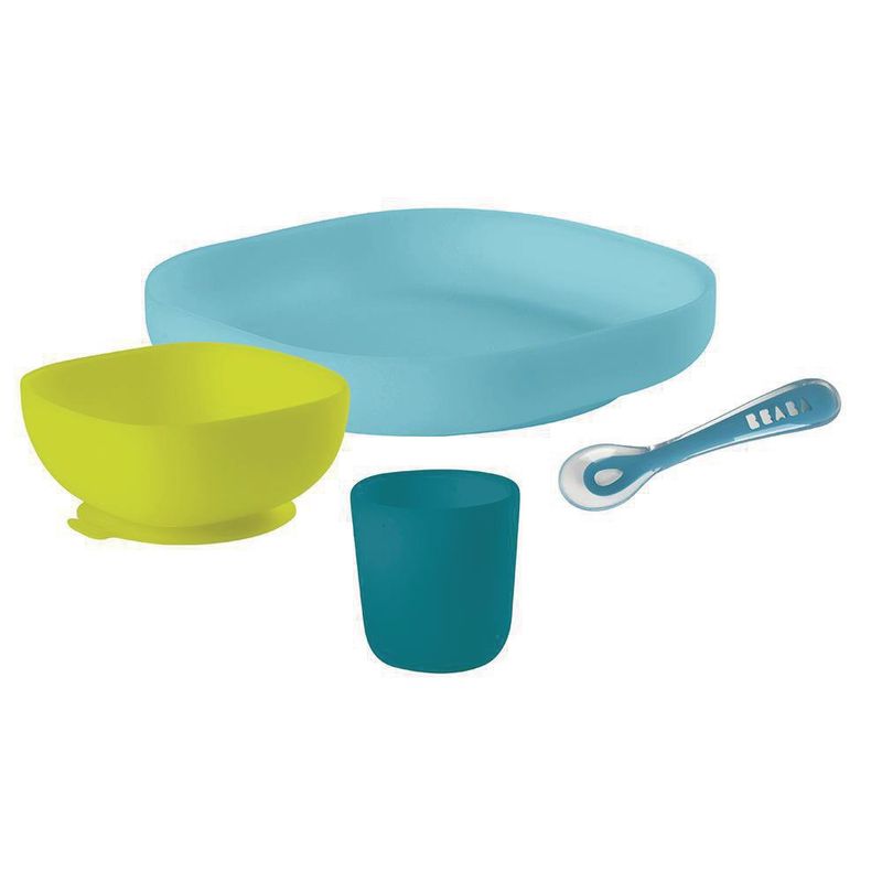 Set De 4 Pzas Con Succión De Comida Para Niño - Beaba