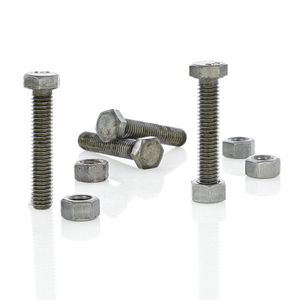 Set De 6 Tornillos Hexagonal 3/8 X 2