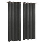 Cortina Color Gris Diseño Corrugado