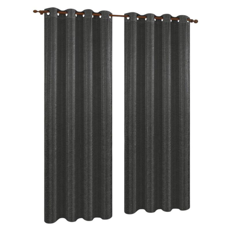 Cortina Color Gris Diseño Corrugado